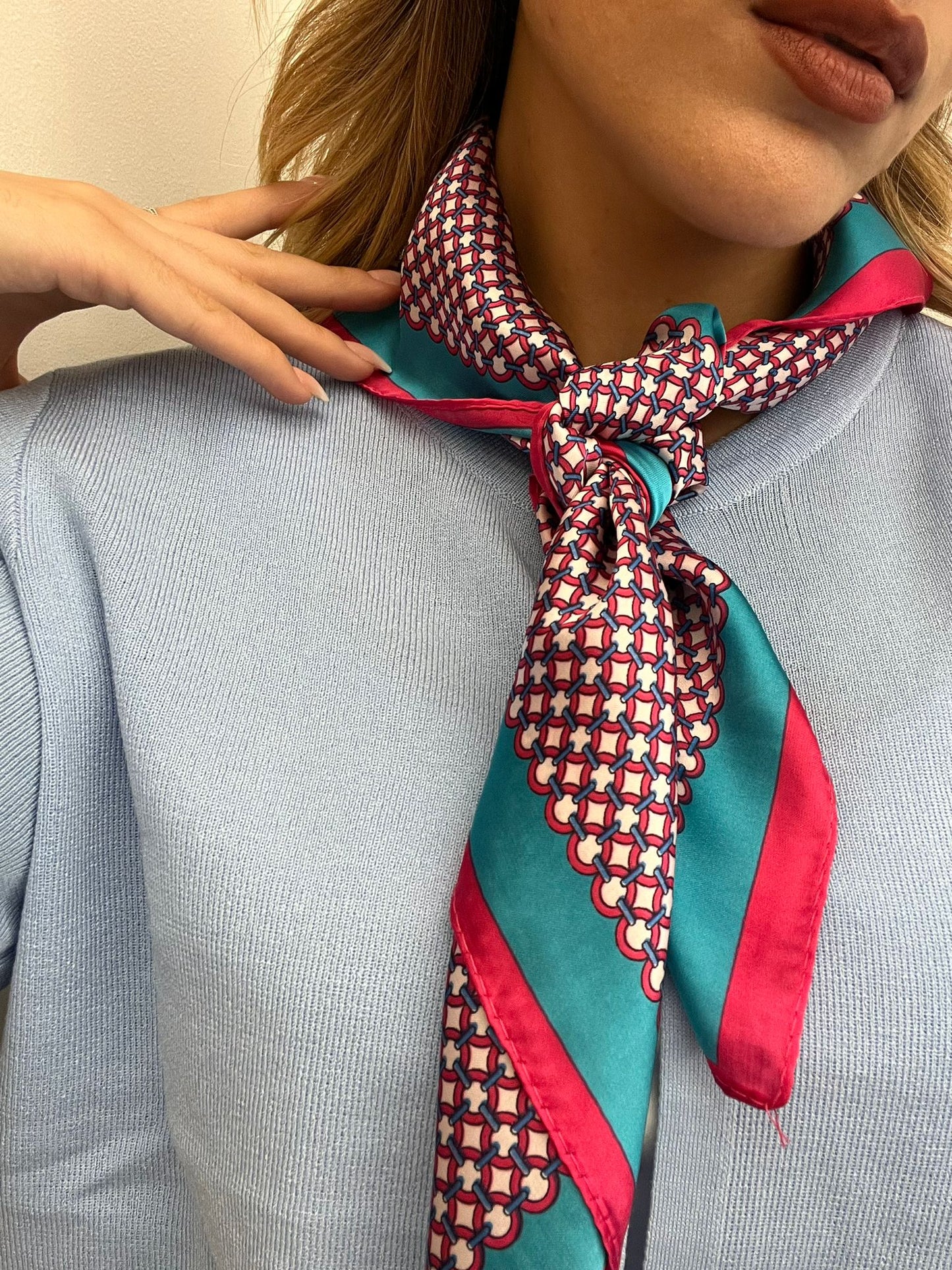 Foulard piccolo geometrico