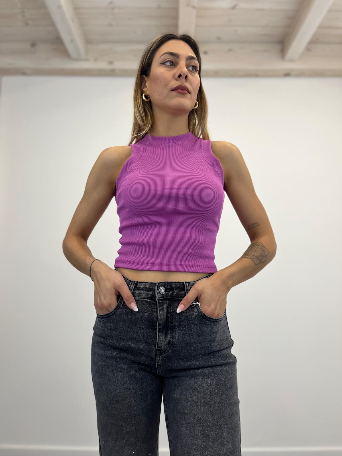 Top Basic Smanicato a Coste art. 5159