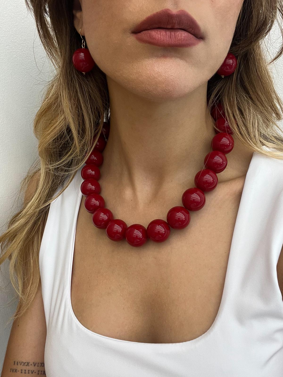 Set collana e orecchini perle