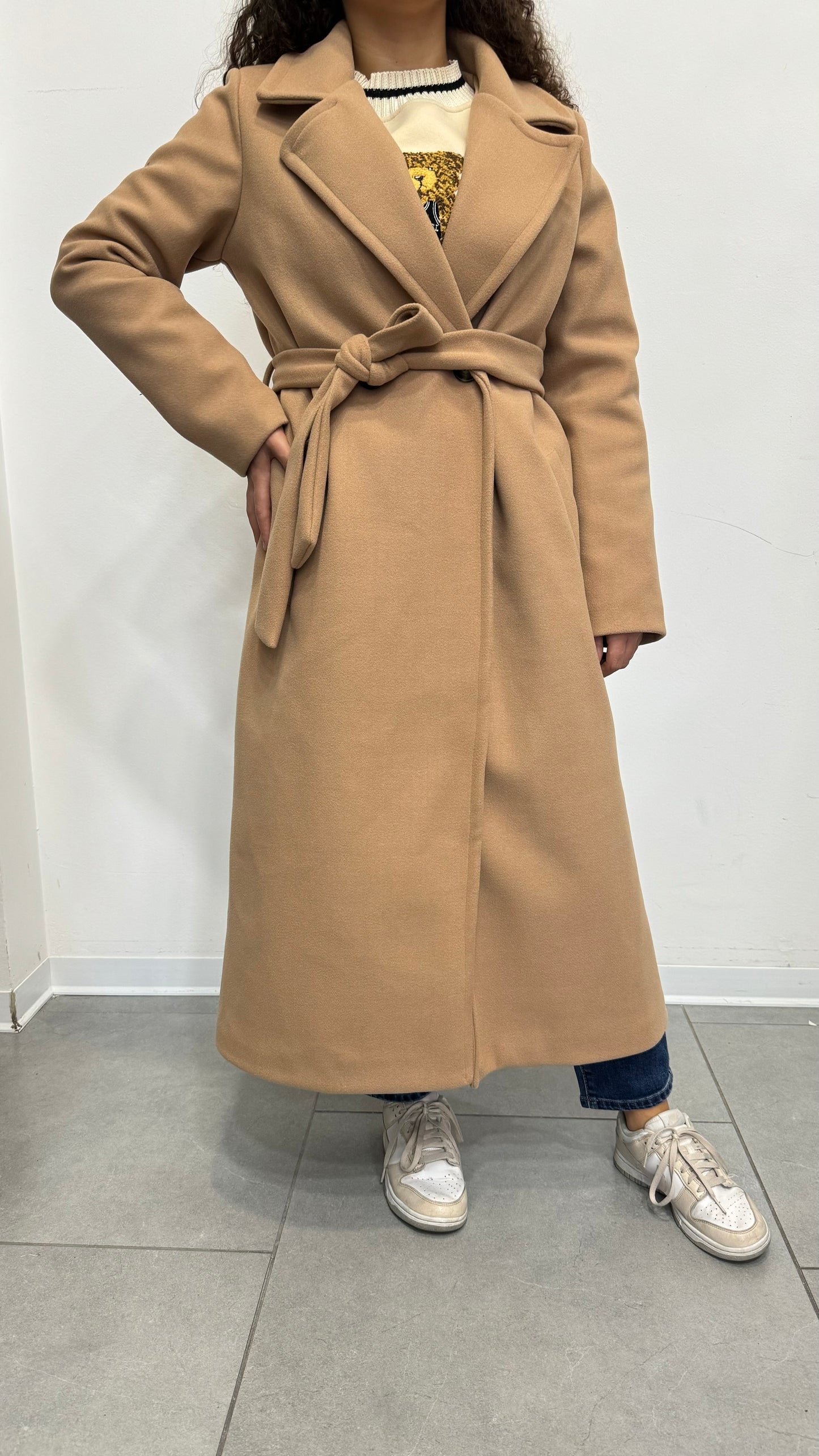 Cappotto Panno Con Cintura Art 2267