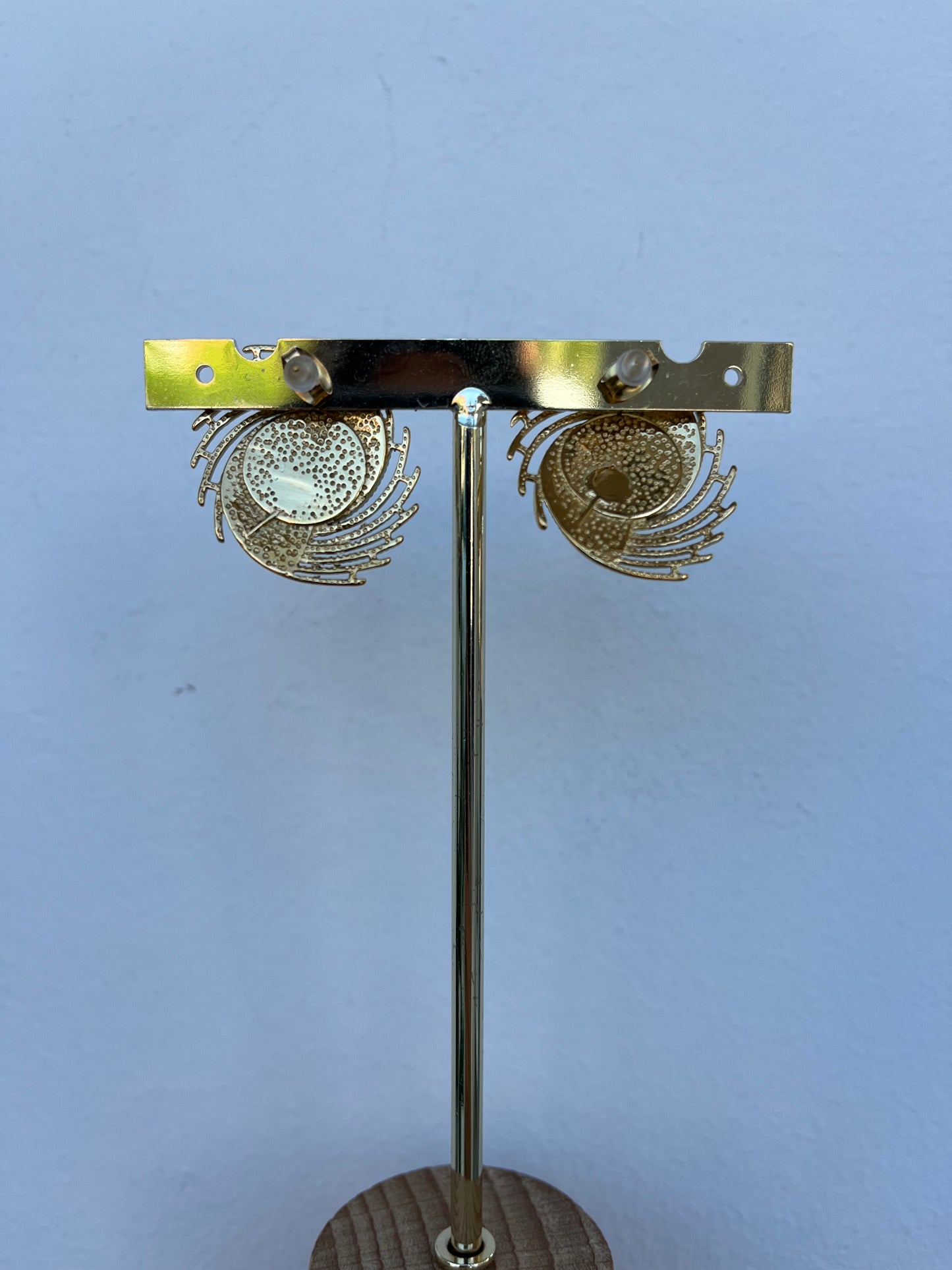 Orecchini perla e vortice oro
