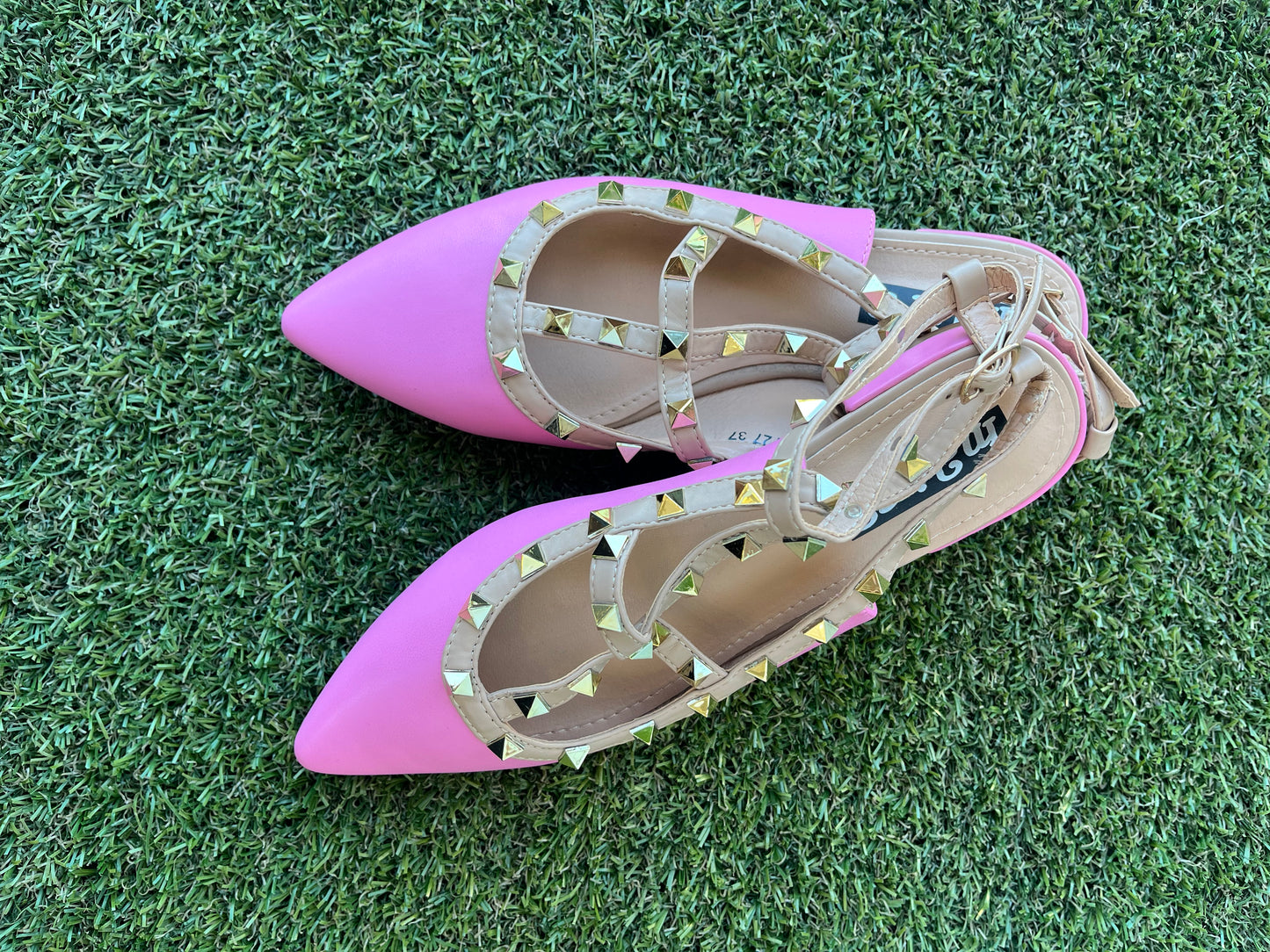 Ballerina borchie fucsia