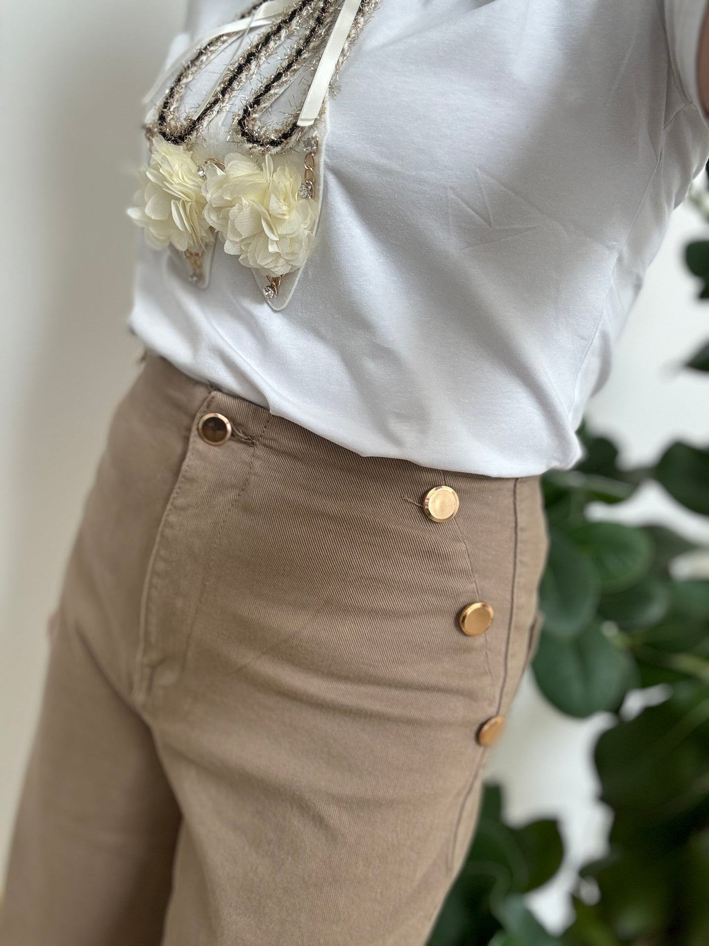 Jeans palazzo corto Adoro art.1234