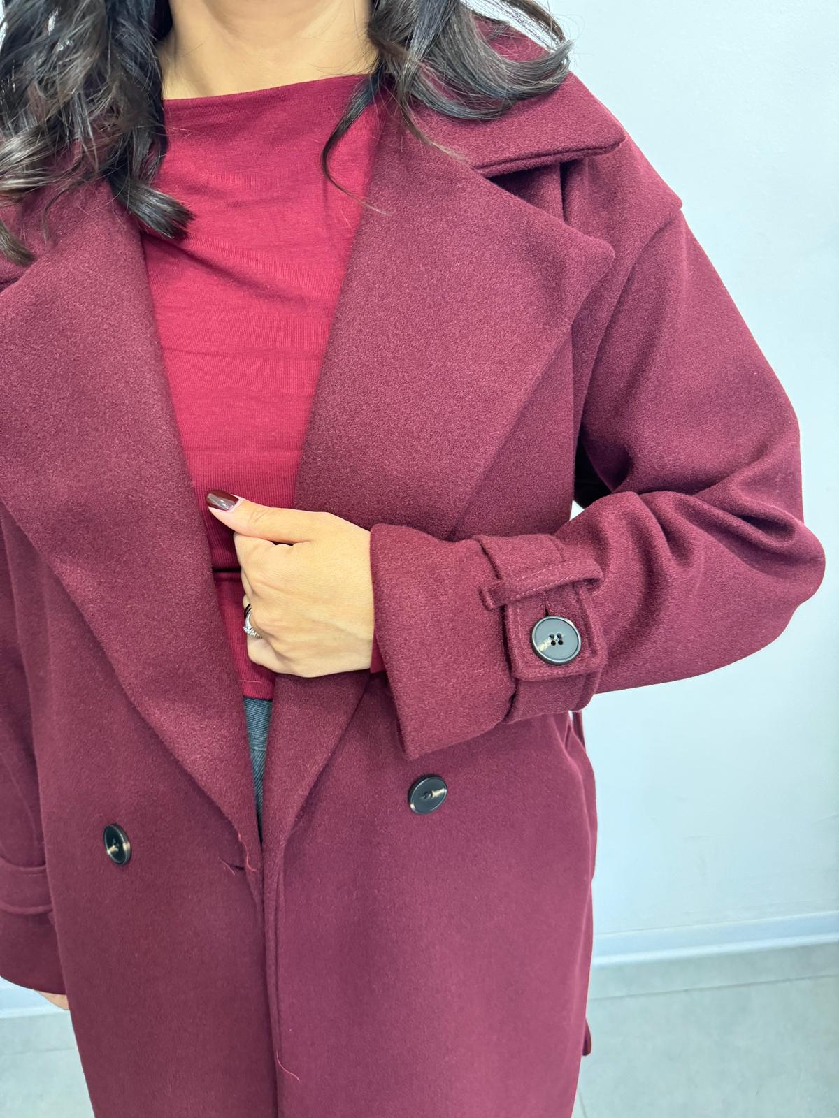 Cappotto Lungo con Cintura M11868