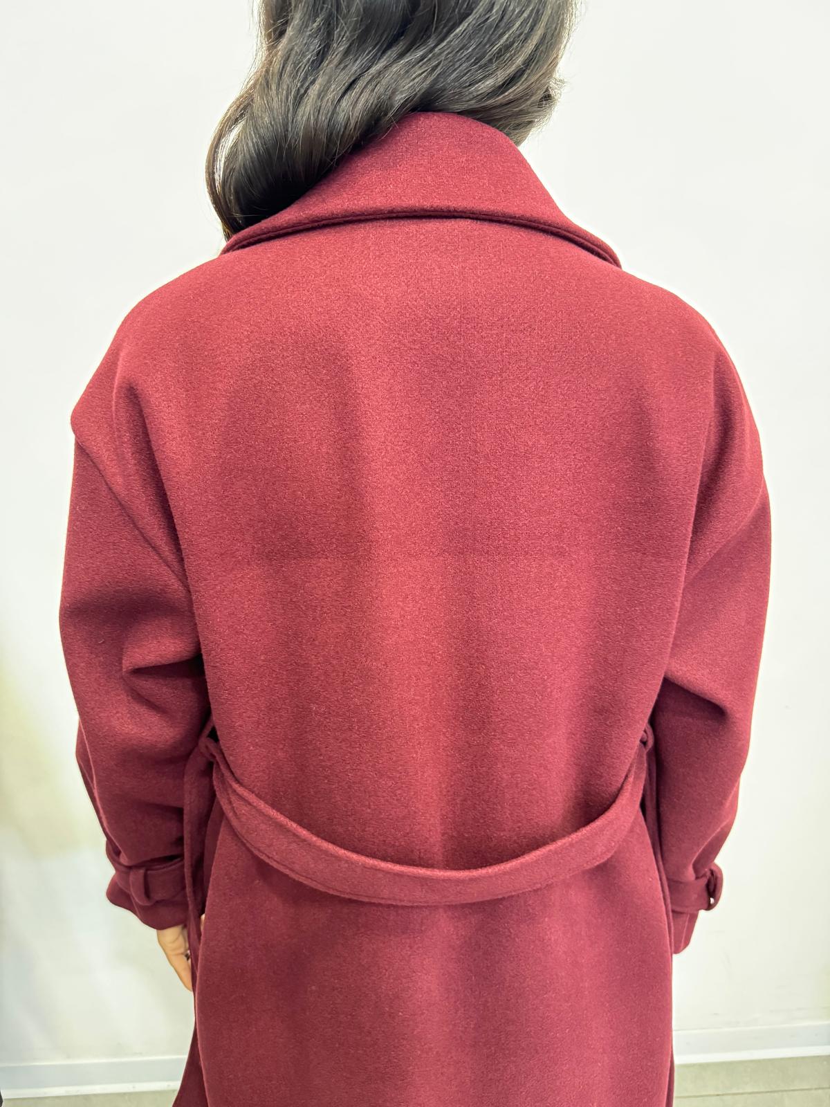 Cappotto Lungo con Cintura M11868