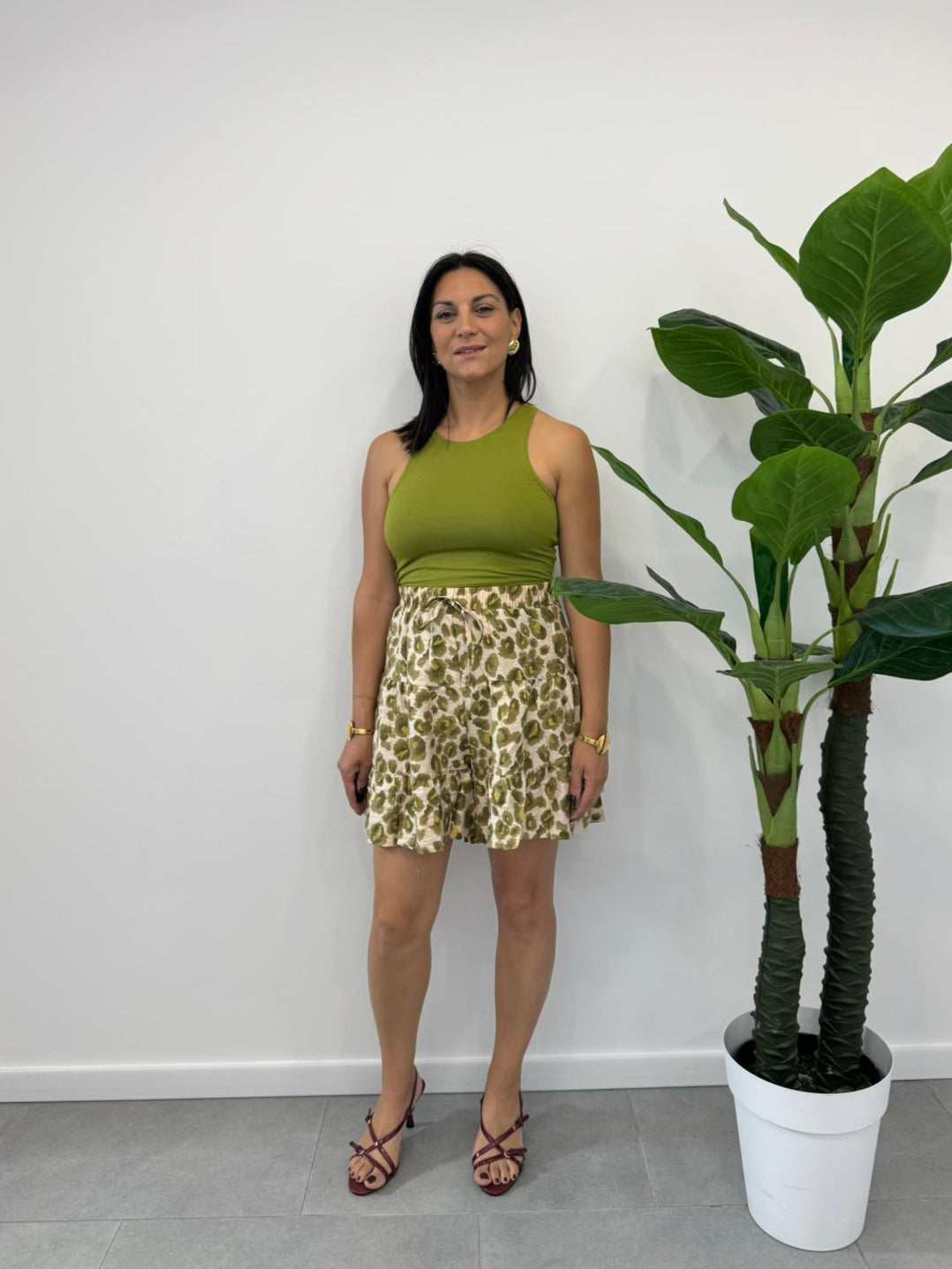 Shorts animalier Verde art.1613