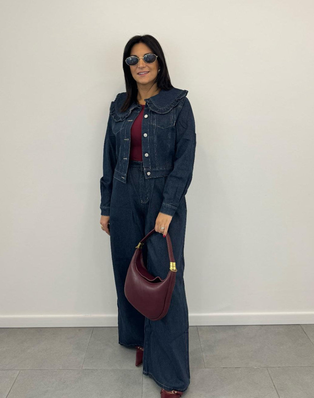 Occhiale Ovale Dorato