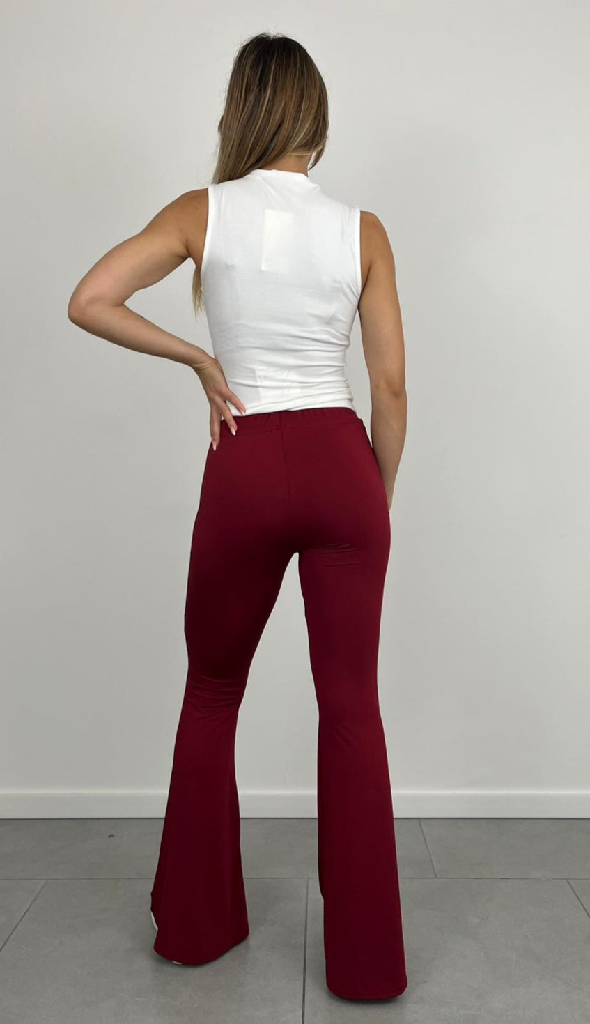 Pantalone 'Noemi' BORGOGNA art.23500