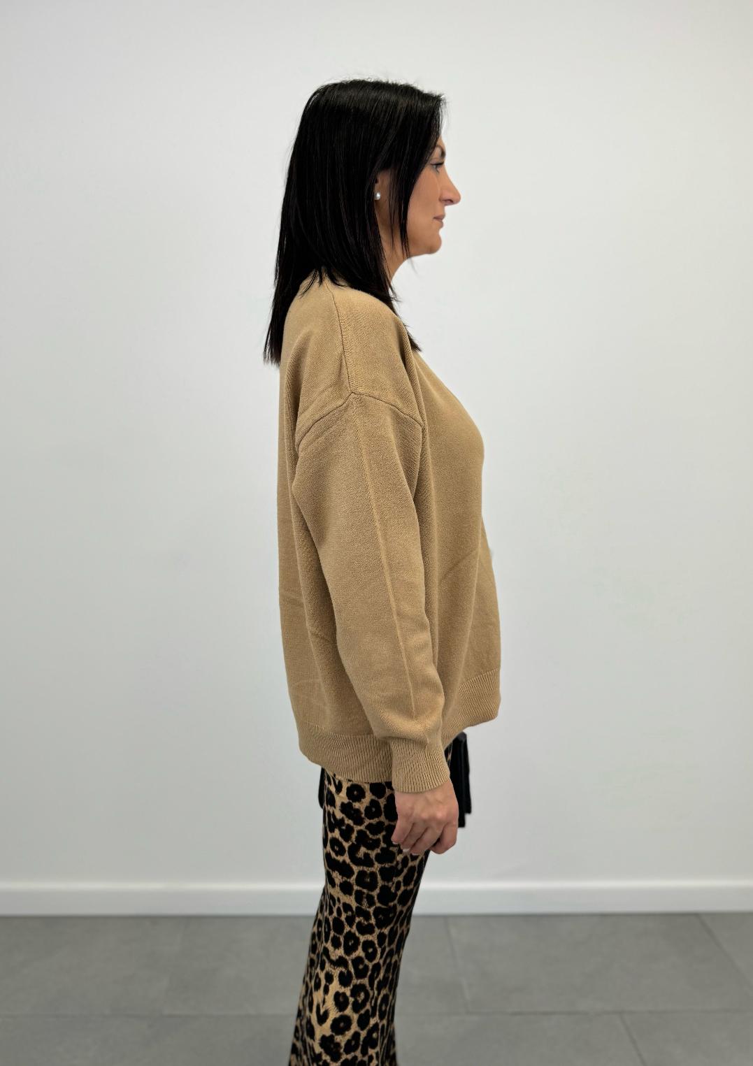 Cardigan con bottone 'Nodo' art.3031