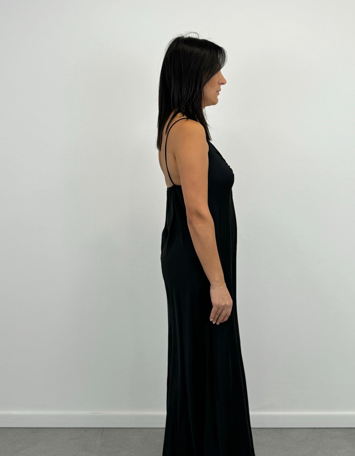 Abito Satin NERO art.5720