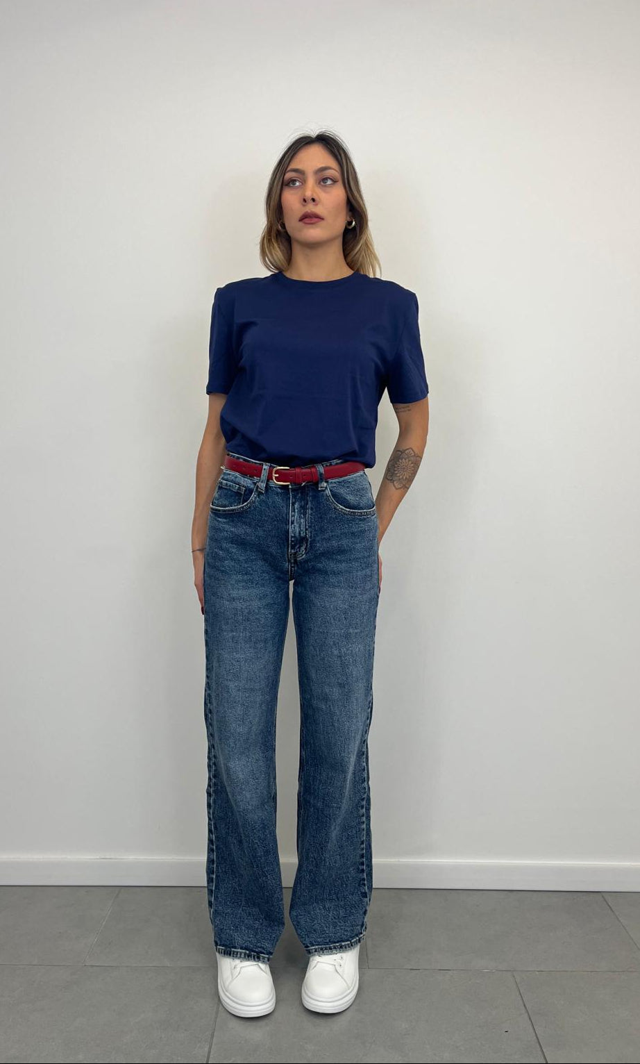 Jeans Palazzo Lavaggio Medio art.5088