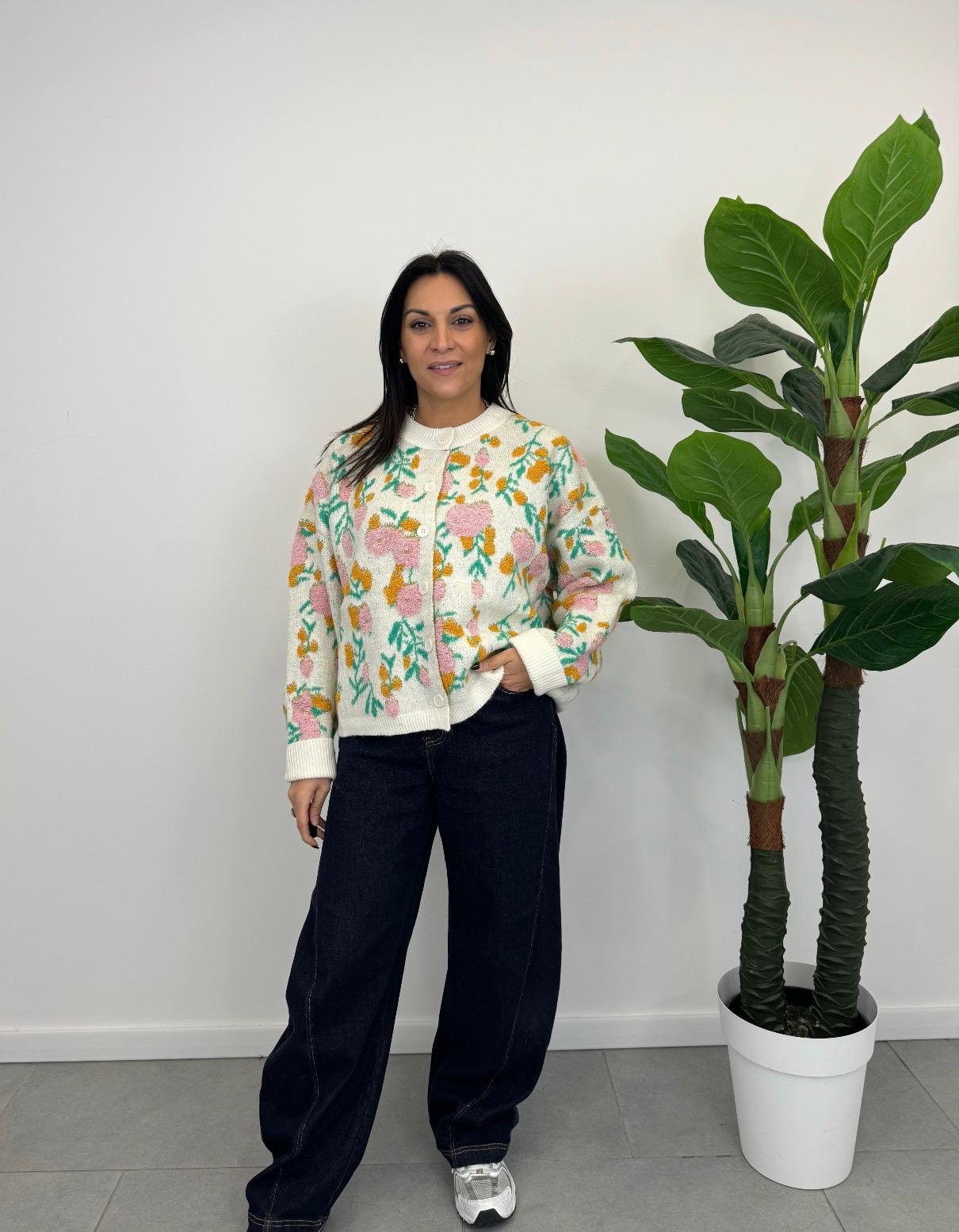 Cardigan Flowers art. 6084