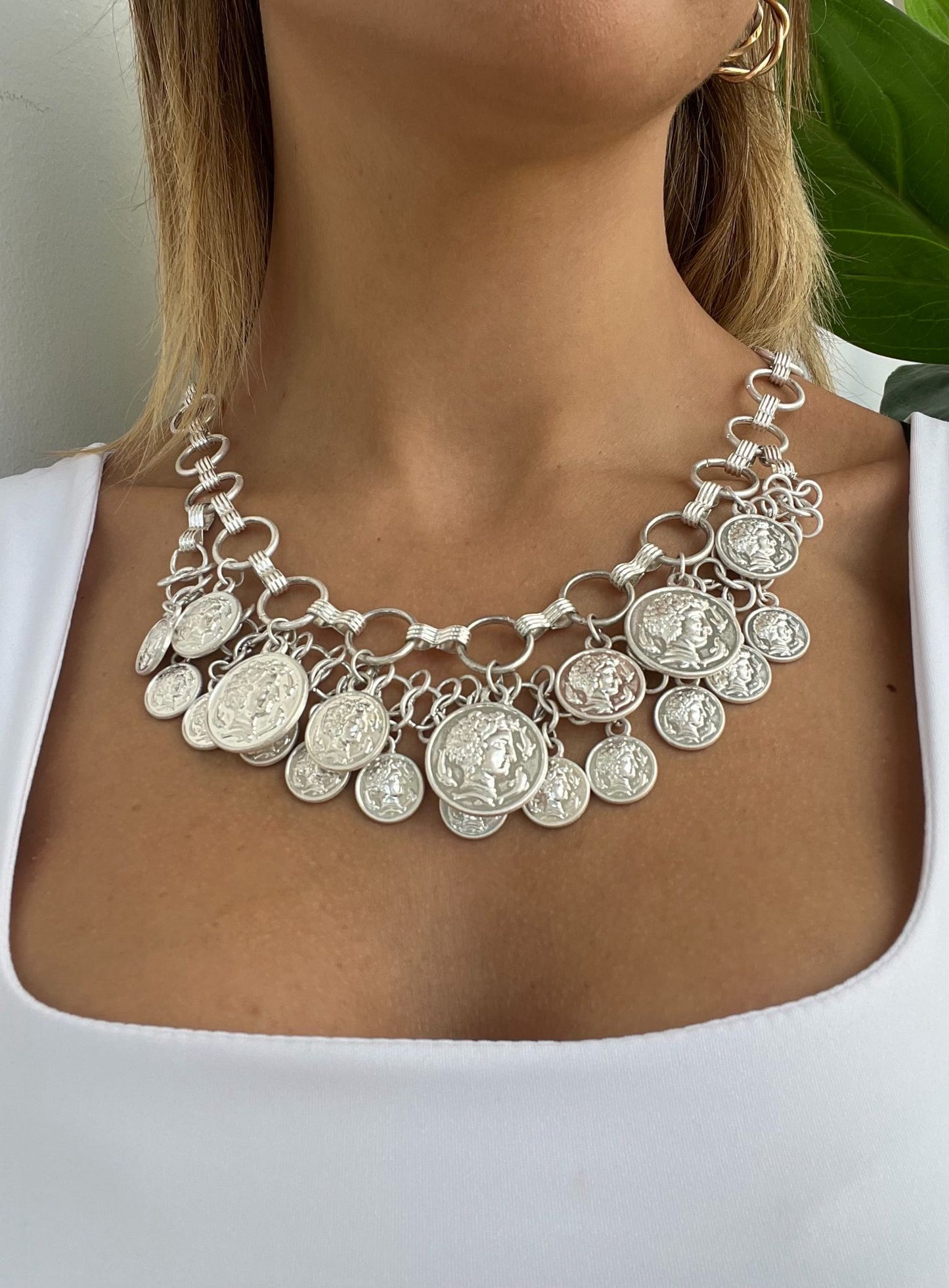 Collana con Medaglie argento