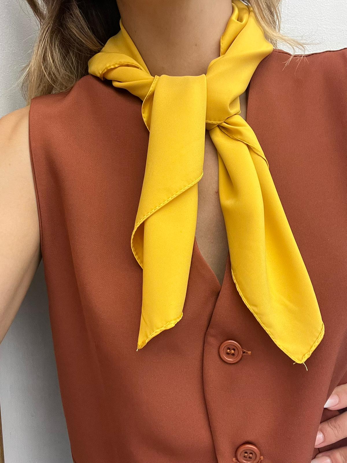 Foulard piccolo tinta unita