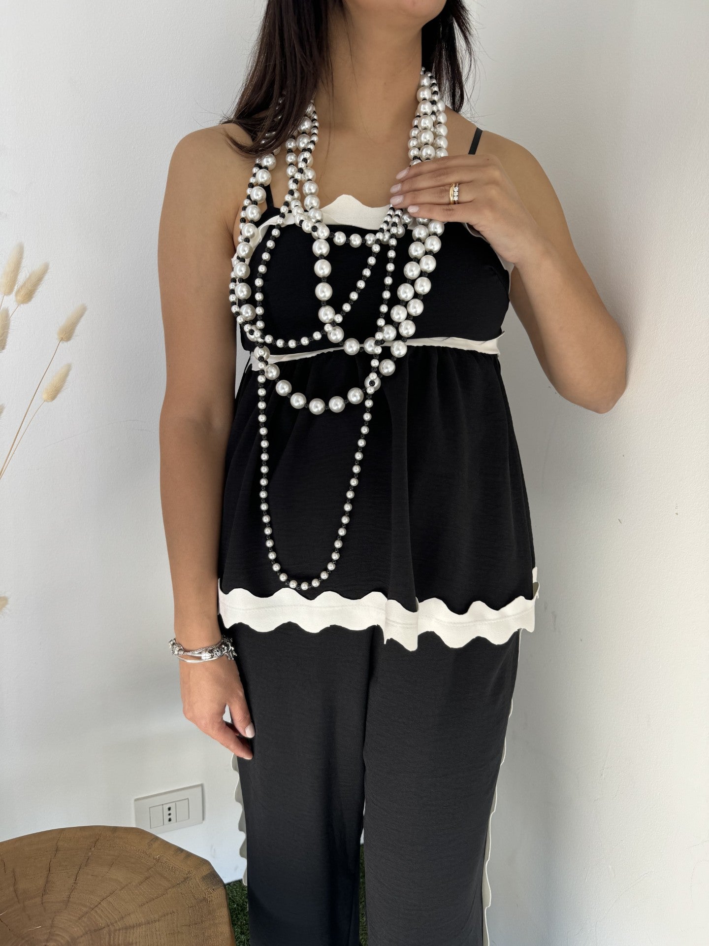 Completo da Cerimonia bianco e nero