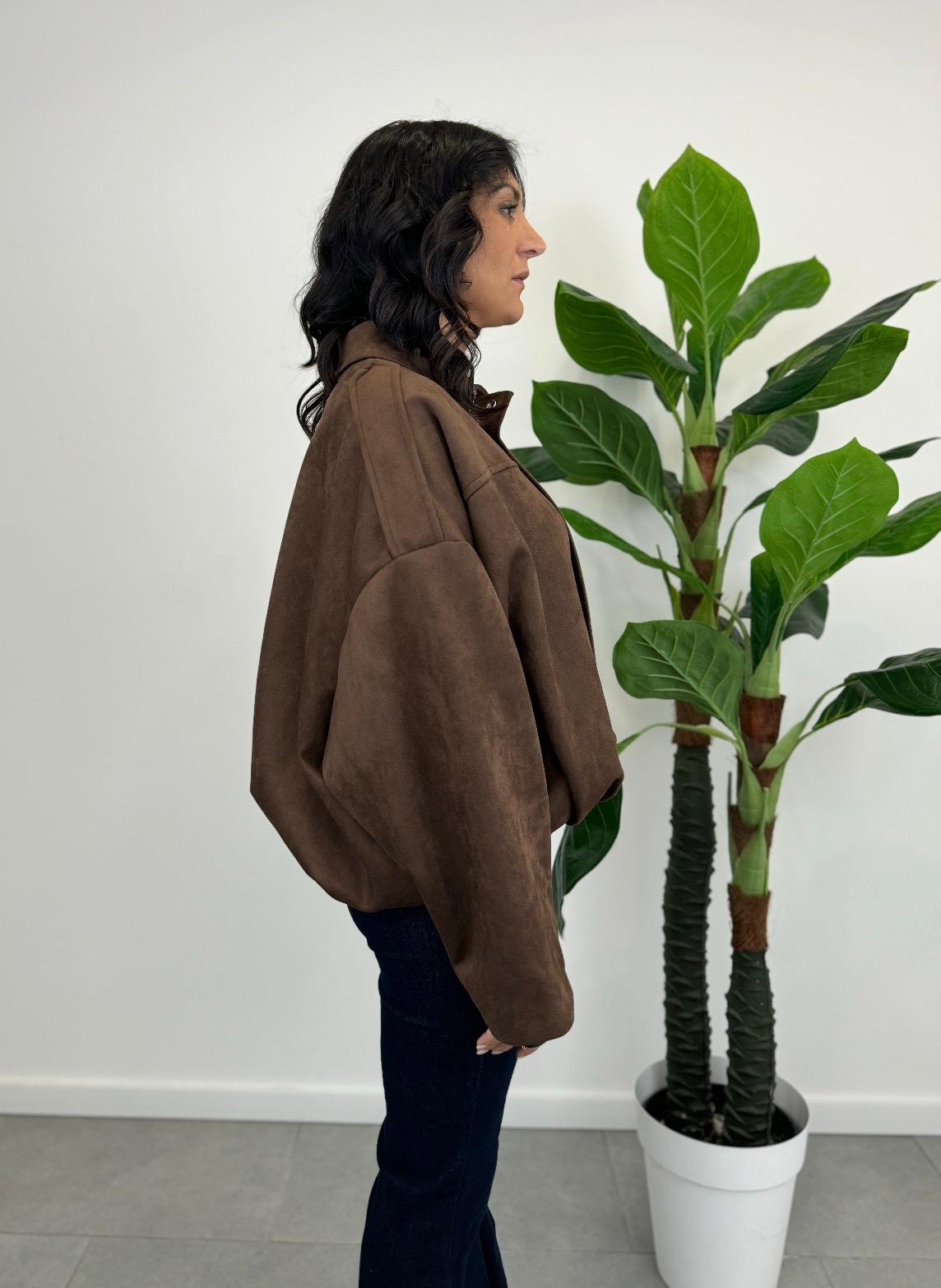 Bomber Camoscio Marrone art. 3587