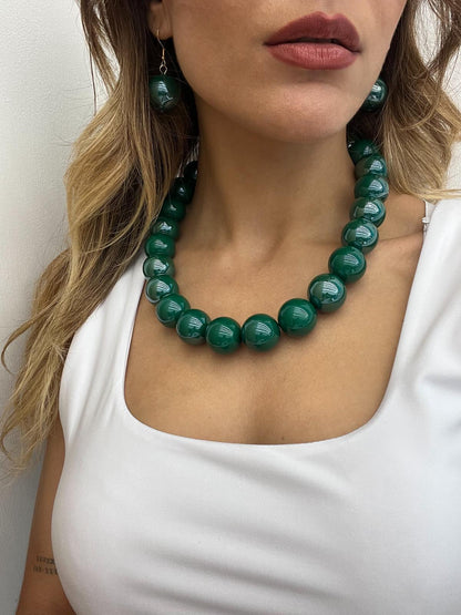 Set collana e orecchini perle