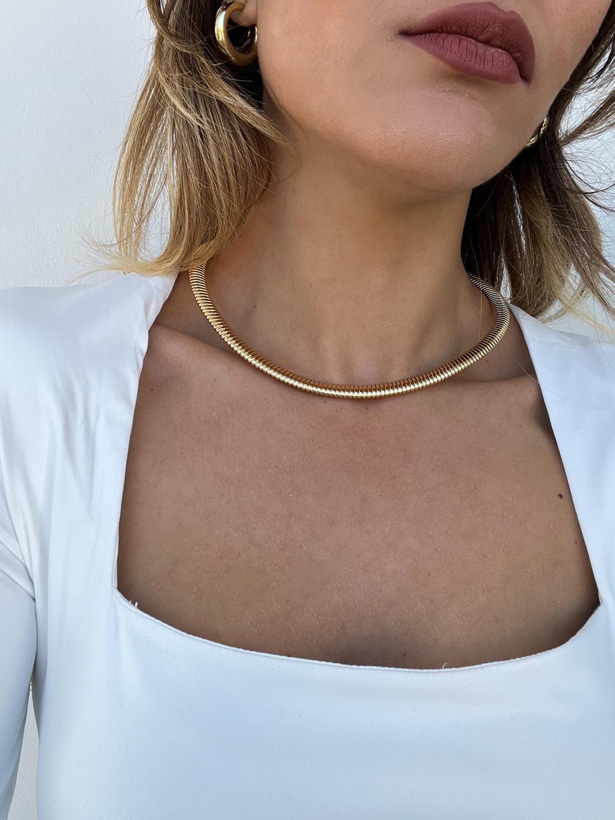 Collana Striata Semi Rigida