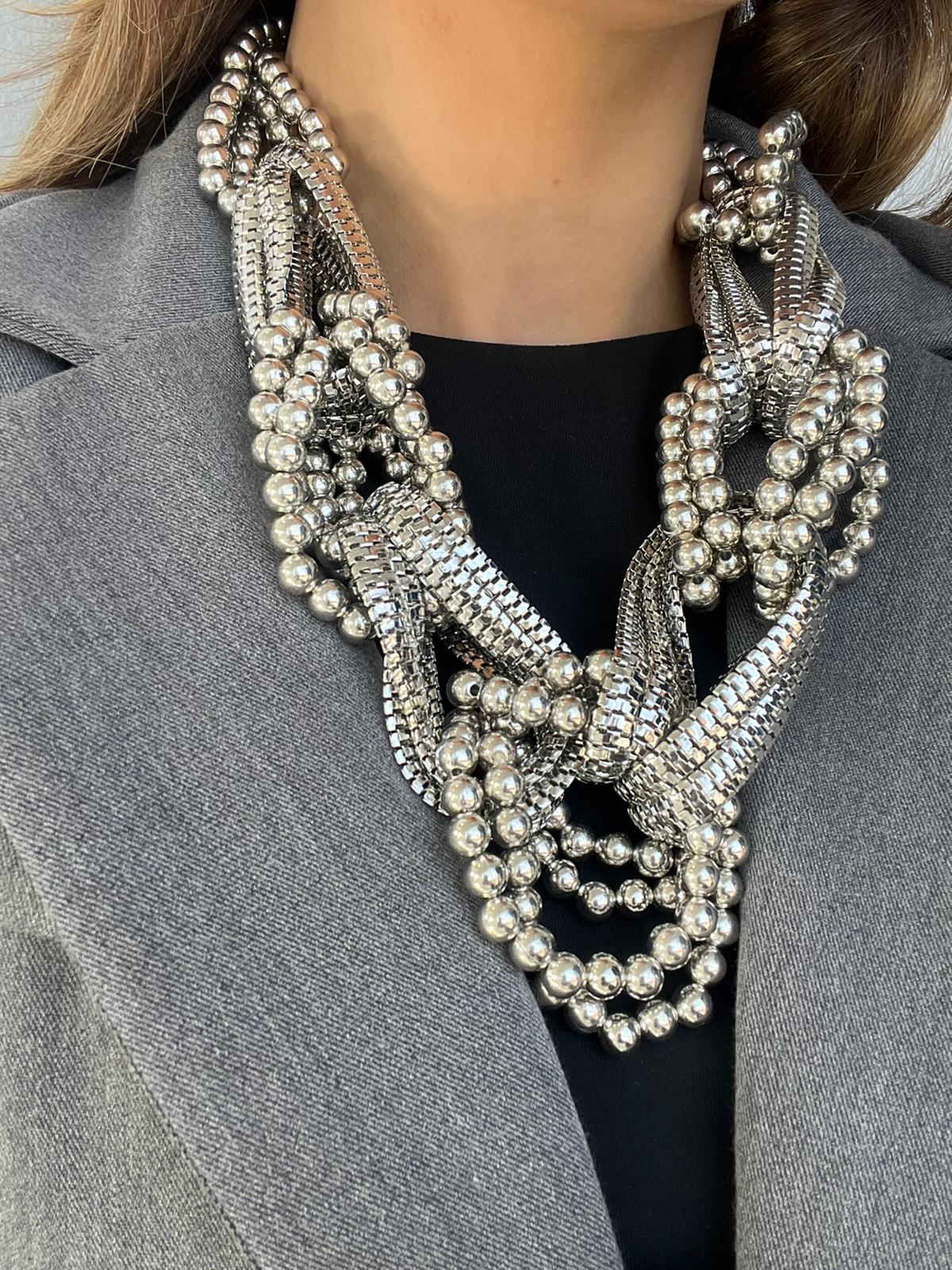 Collana Maxi Argento