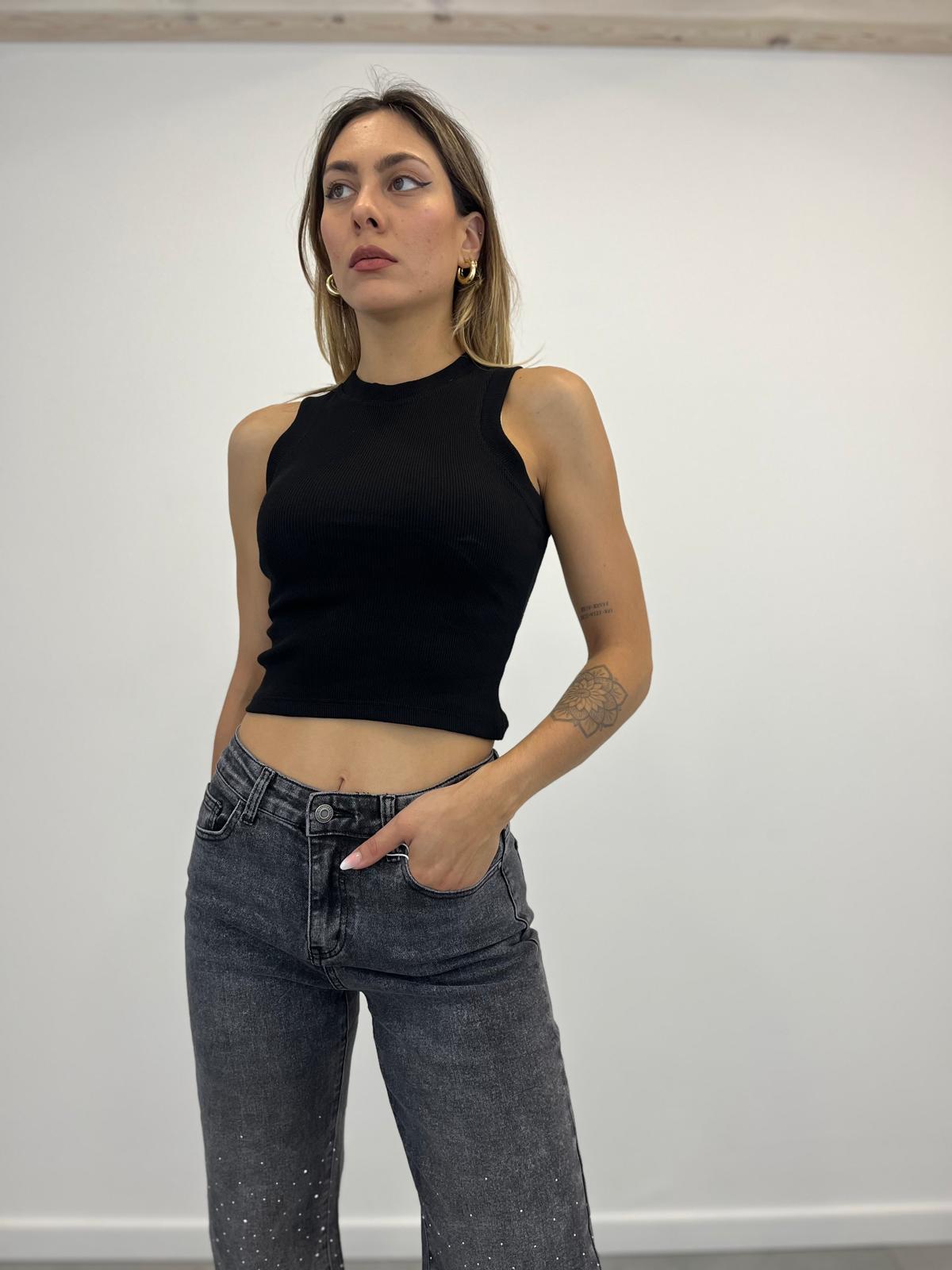 Top Basic Smanicato a Coste art. 5159