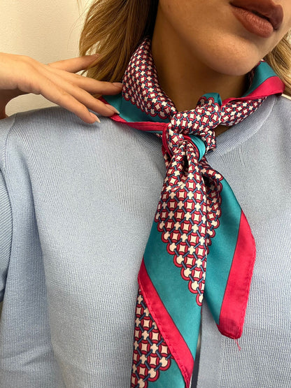 Foulard piccolo geometrico
