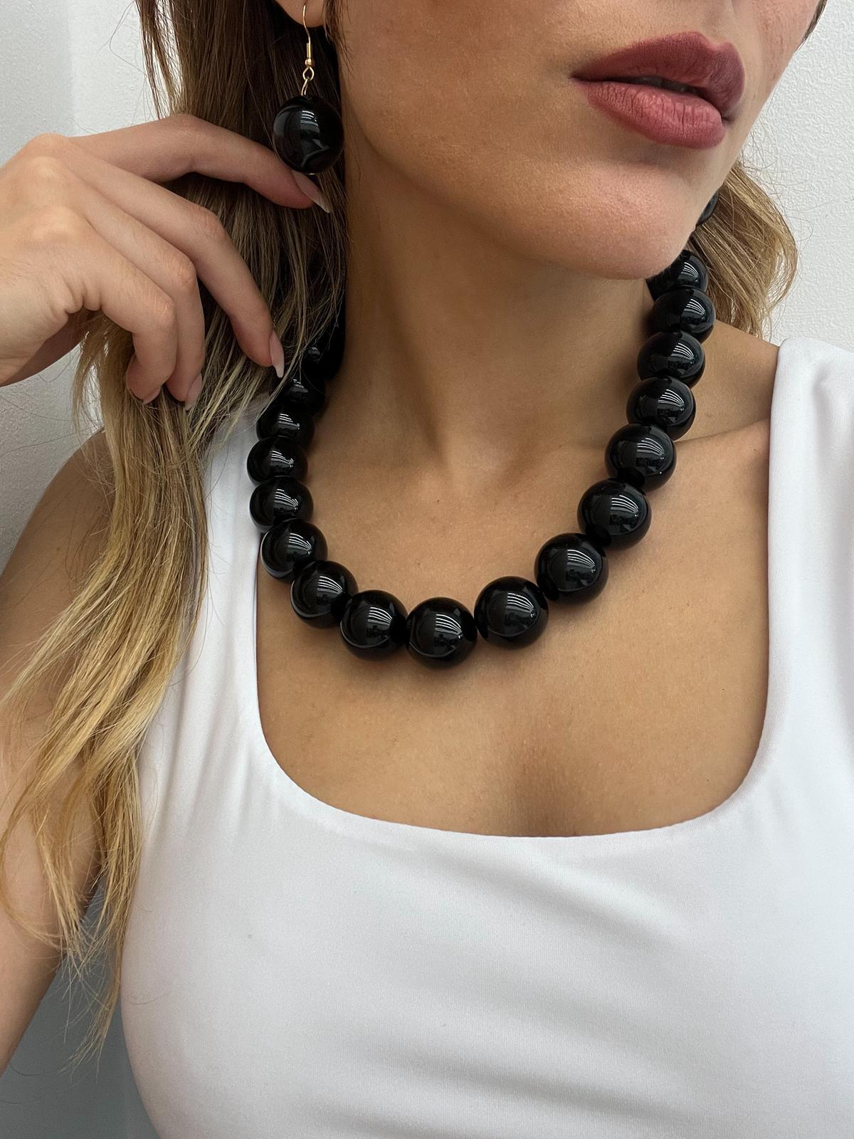 Set collana e orecchini perle