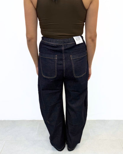 Jeans Balloon Fit con Elastico art-31928