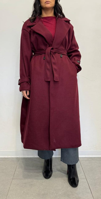 Cappotto Lungo con Cintura M11868