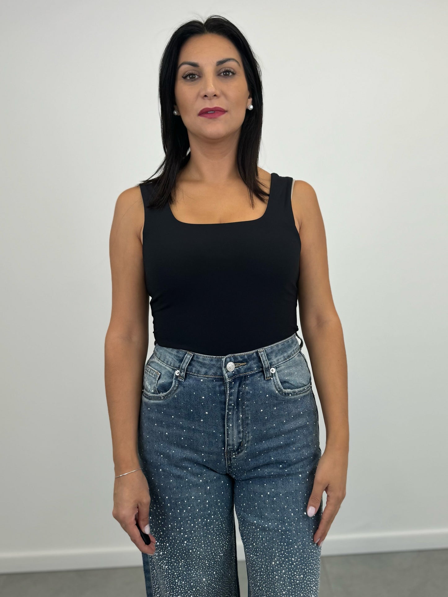 Body Lycra Scollo Quadrato art. 5835