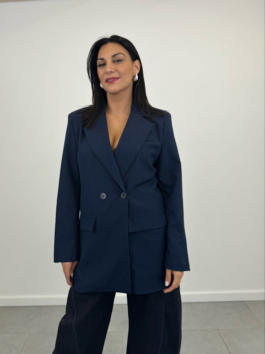 Blazer BLU Oversize Doppiopetto art. 11039