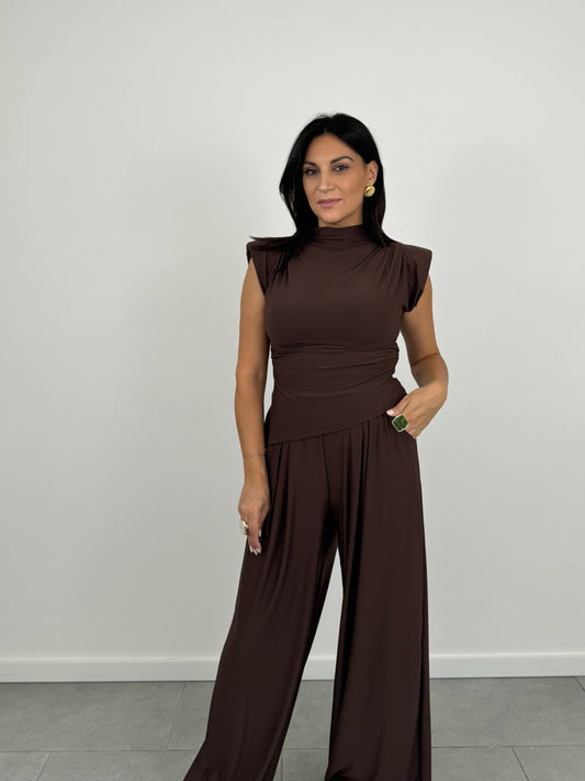 Coordinato Lycra MARRONE art.16251