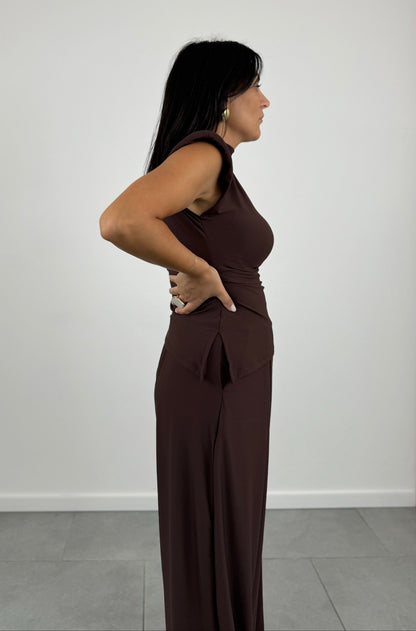 Coordinato Lycra MARRONE art.16251