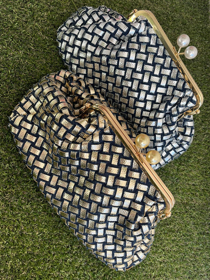 Borsa sacchetto intrecciata art.90210