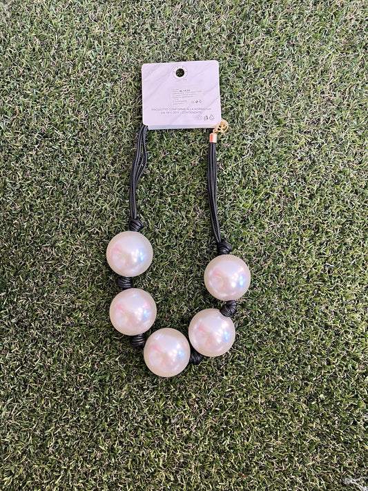 Collana perle giganti