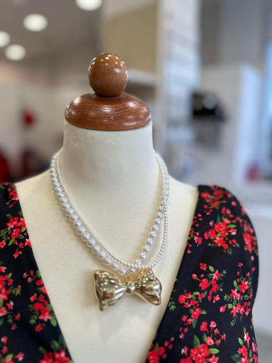 Collana Doppio Filo con Fiocco