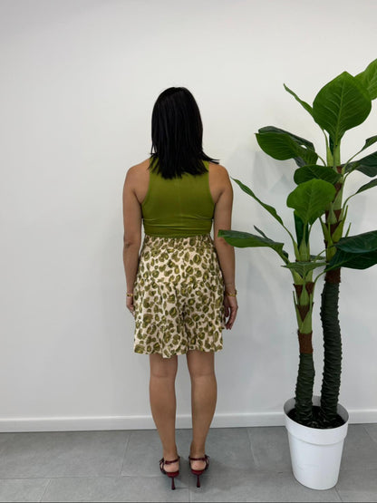 Shorts animalier Verde art.1613