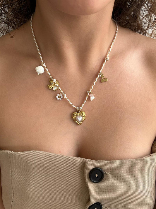 Collana con Ciondoli Dorati