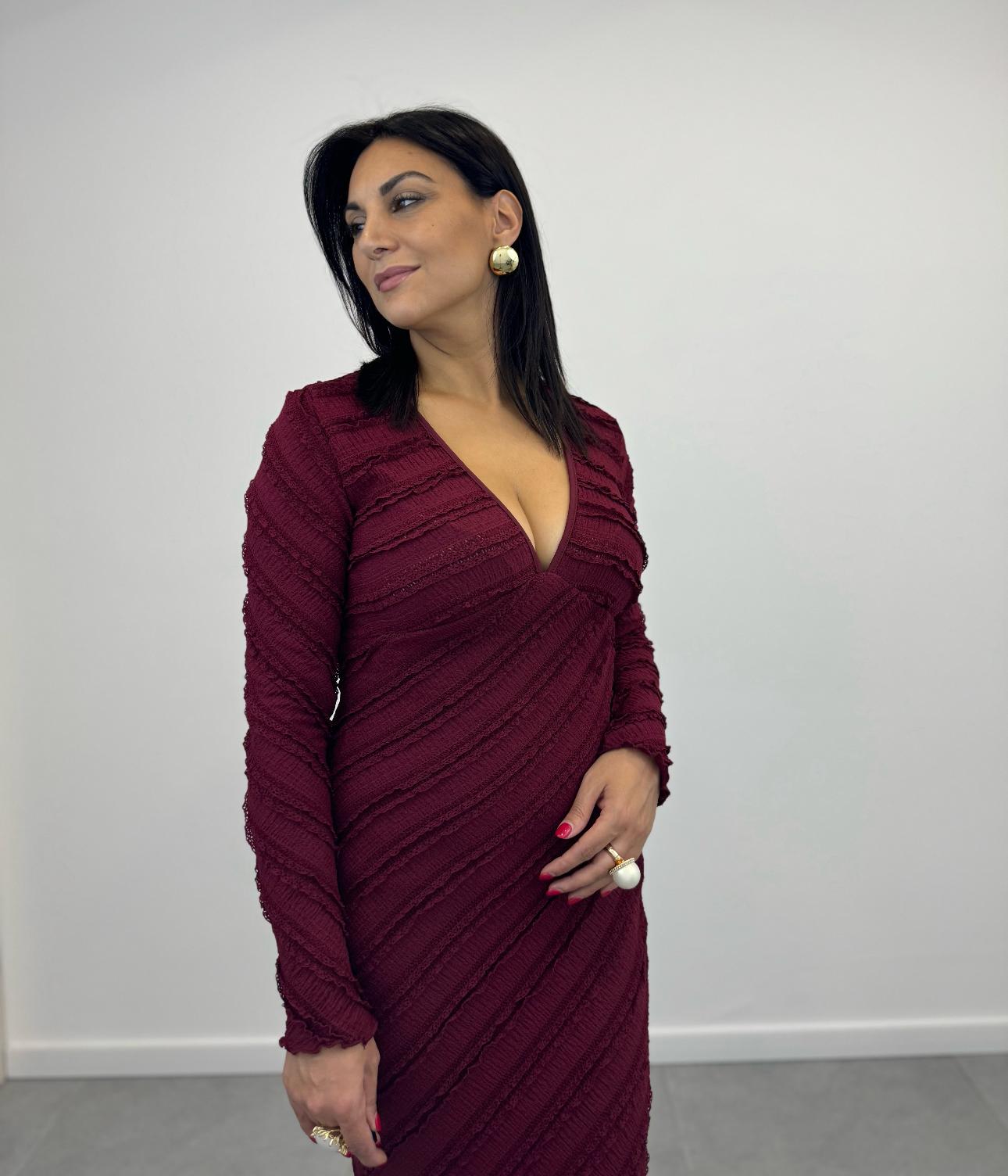 Abito Sirena Bordeaux art.25996