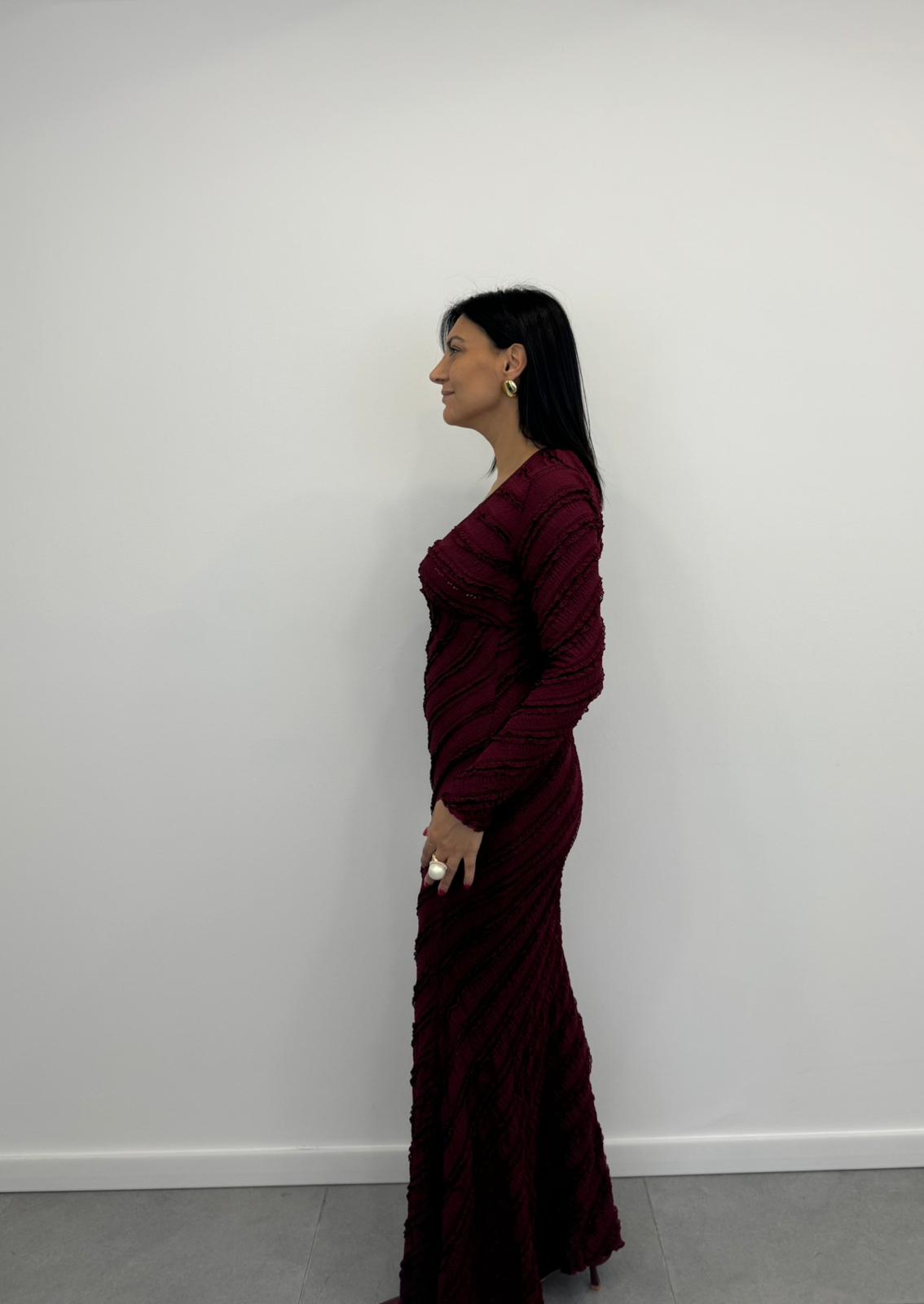 Abito Sirena Bordeaux art.25996