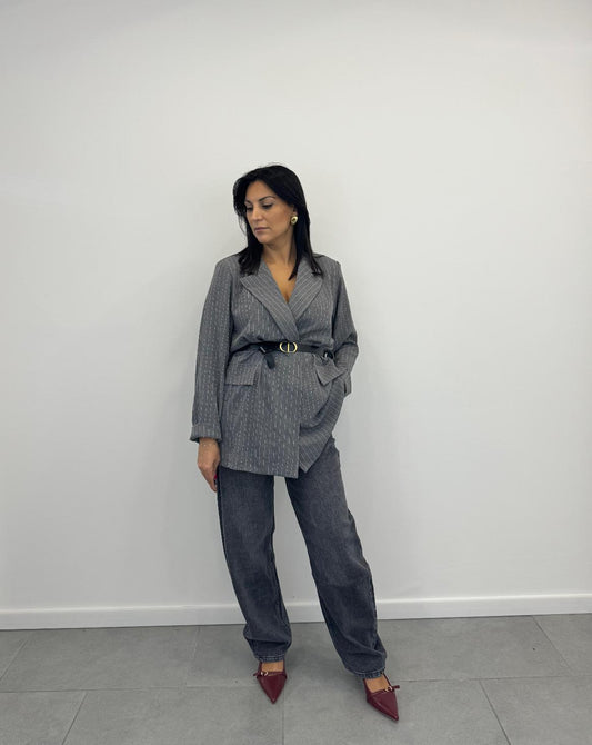 Blazer Gessato Grigio art.91759