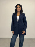 Blazer Oversize Mono Bottone BLU NAVY art.11035