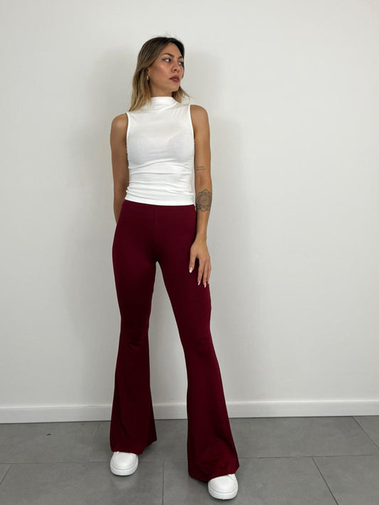 Pantalone 'Noemi' BORGOGNA art.23500