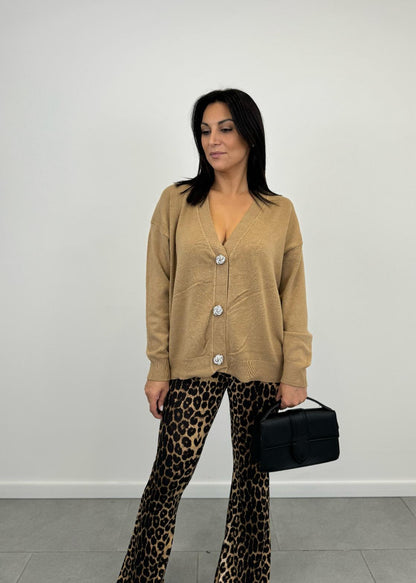 Cardigan con bottone 'Nodo' art.3031