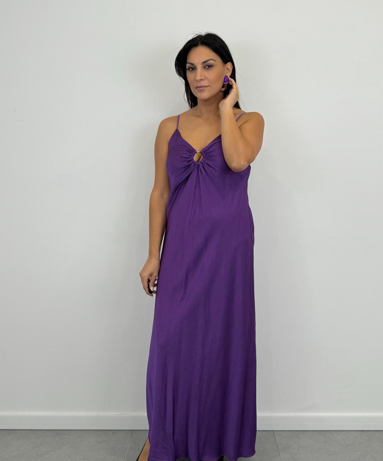 Abito Satin VIOLA art. 5720