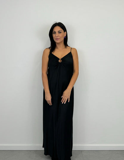 Abito Satin NERO art.5720