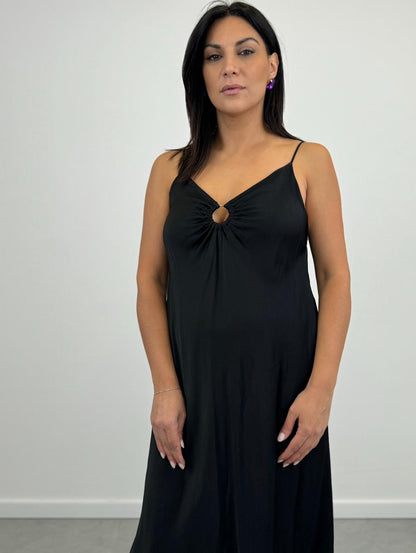 Abito Satin NERO art.5720