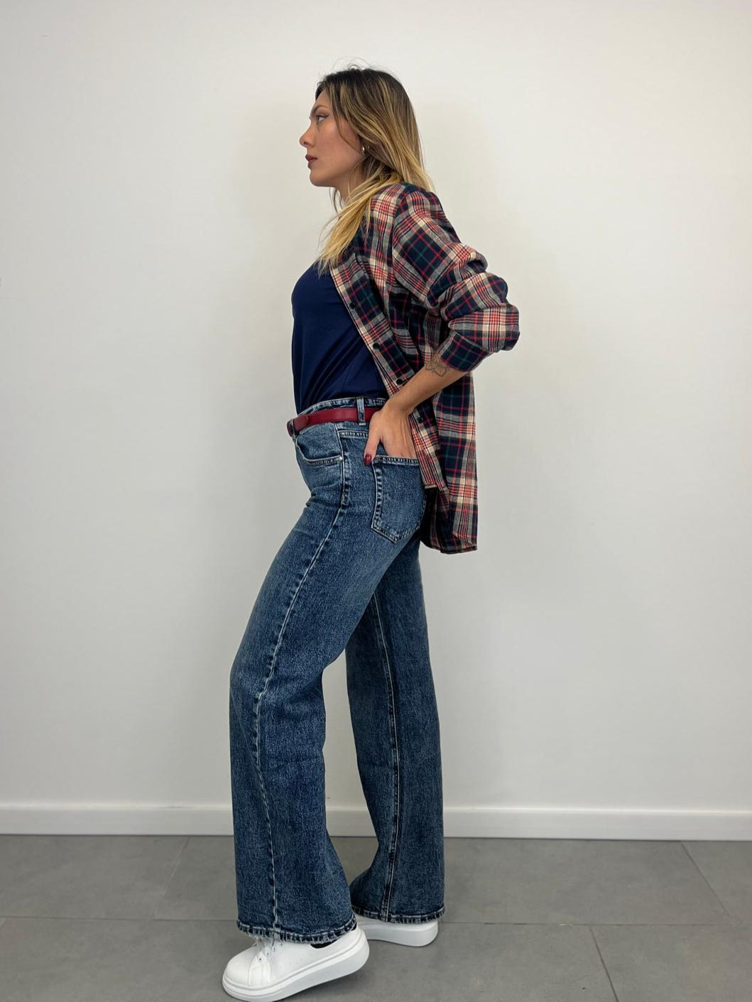 Jeans Palazzo Lavaggio Medio art.5088