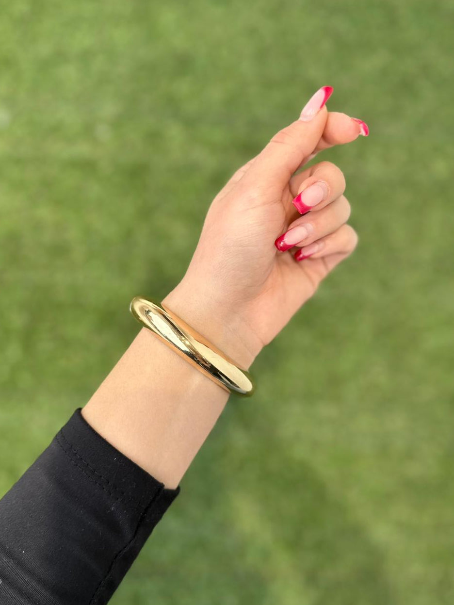 Bracciale Rigido Dorato Sottile