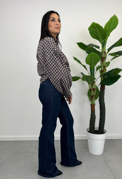 Jeans LAVAGGIO ZERO a Palazzo con Cintura art.12505