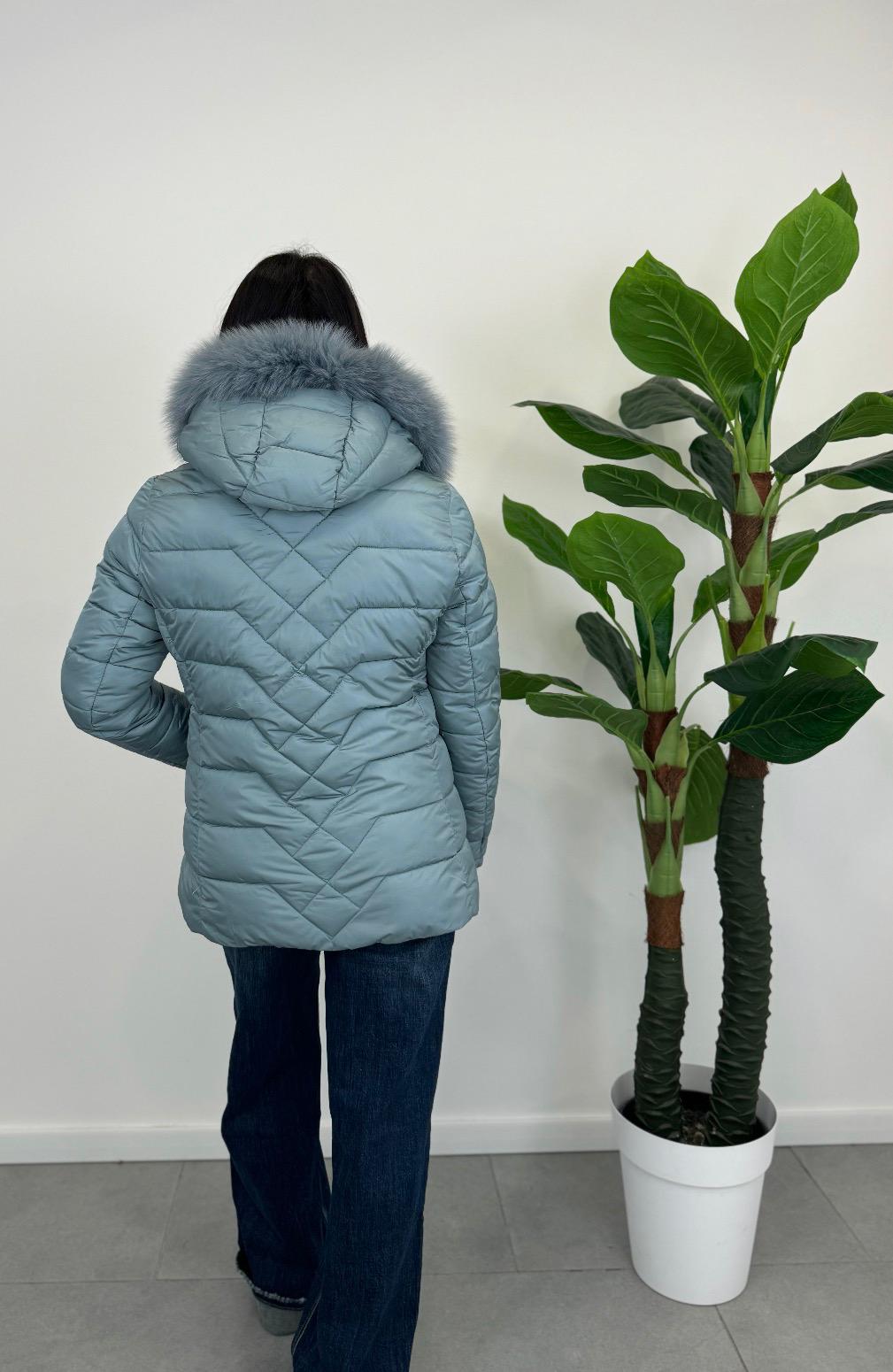 Piumino FLY con Cappuccio Eco Pelliccia art. 2975